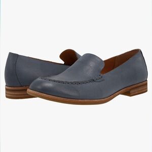 KORK-EASE Meg Women's Moc-Toe Leather Loafer blue size 9.5